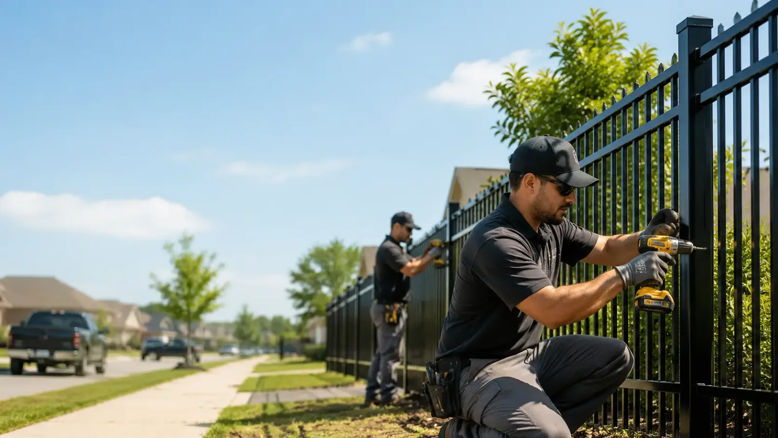 Metal Fence Installation in Billerica, MA